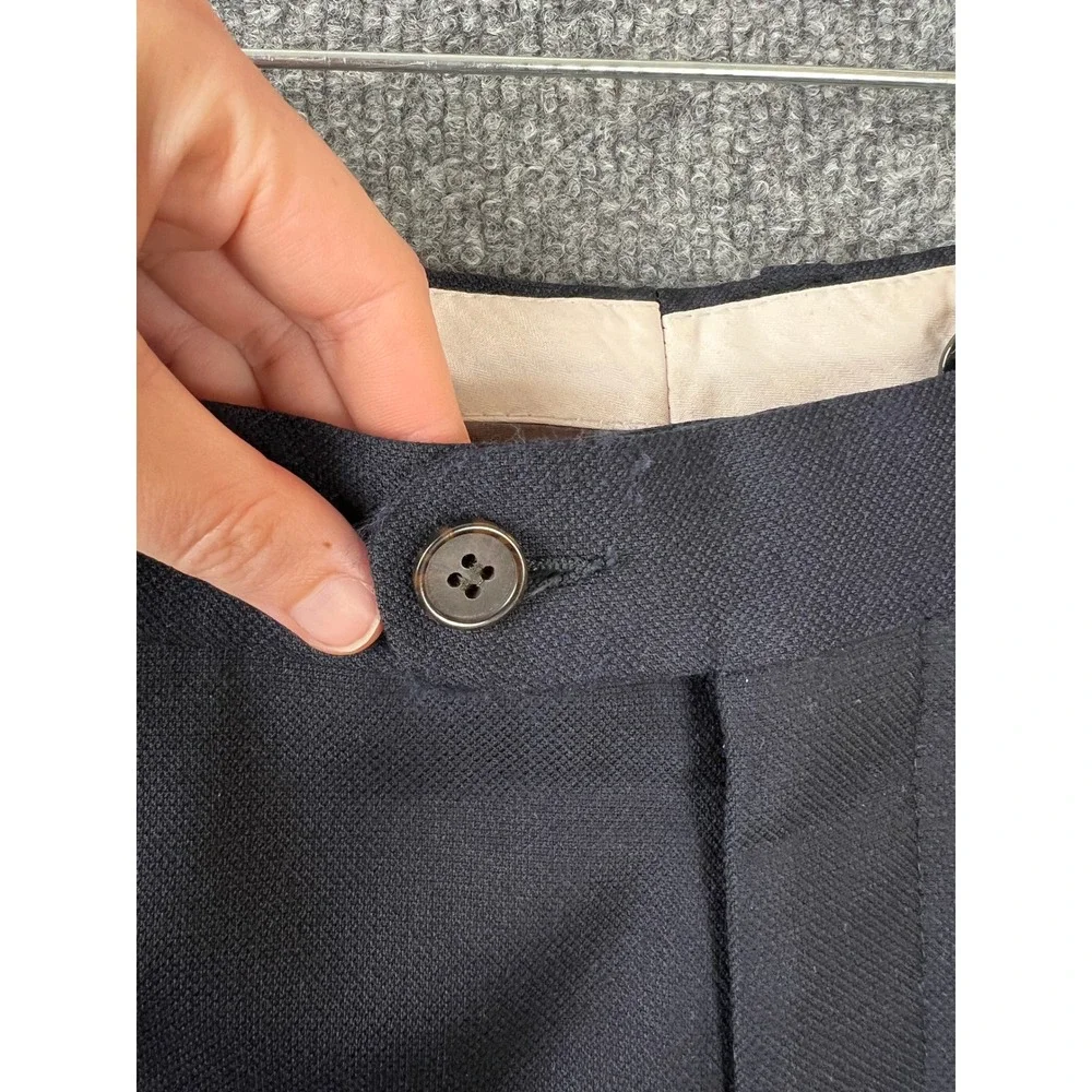 Suitsupply Dress Pants Mens Size 34x31.5 Navy Blue Brescia Int Wool Luxury